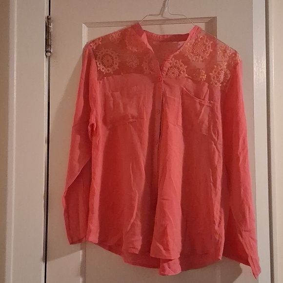 Tops - Pink Long Sleeve Shirt